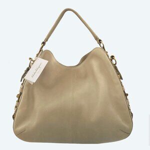 Salvatore Ferragamo Fergie Leather Hobo Bag